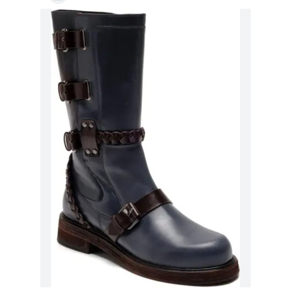 Free People Billie Buckle Boots Size 6.5 - Picture 5 of 9